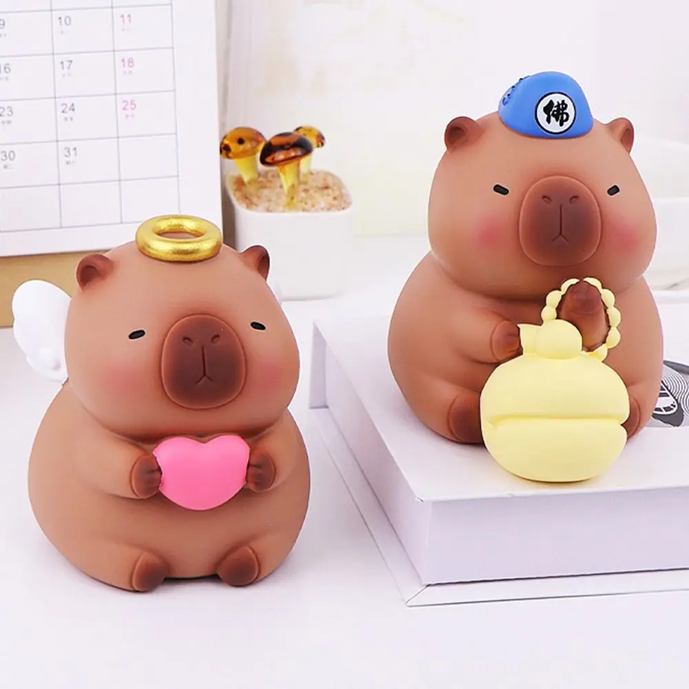 Réservoir d'épargne Capybara tirelire modèle décoratif Capybara tirelire dessin animé à collectionner Capybara enfants boîte de rangement