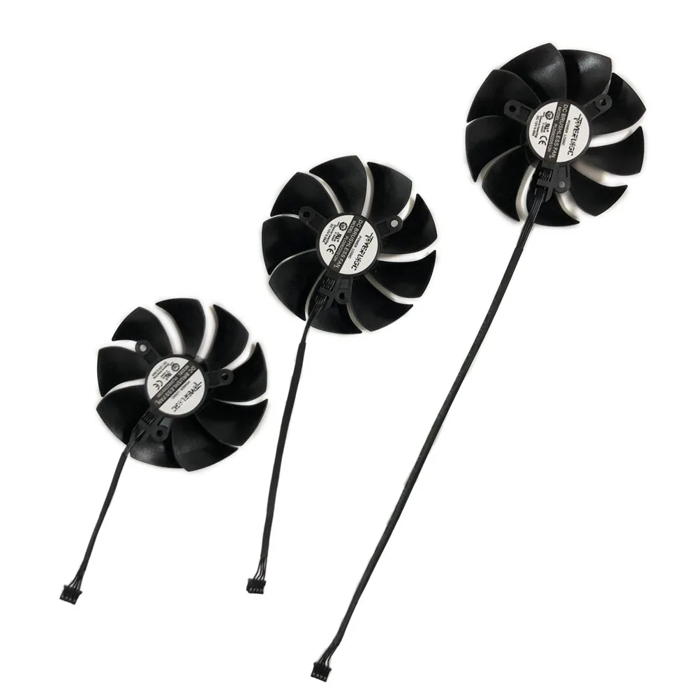 3Pcs/Set PLD09220S12H,9MM Standard 4Pin Plug,Graphics Card Fan,For EVGA RTX 2080Ti FTW3 ULTRA GAMING Cards Cooling