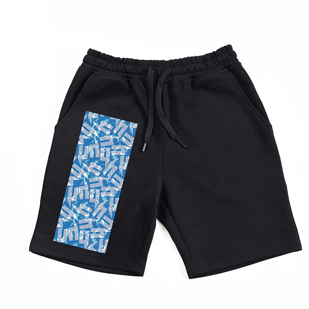 

Ama Faion Outdoor Sports orts ex Casual Personali Pattern Letter Men's Women's Summer mid Waist Straight Leg