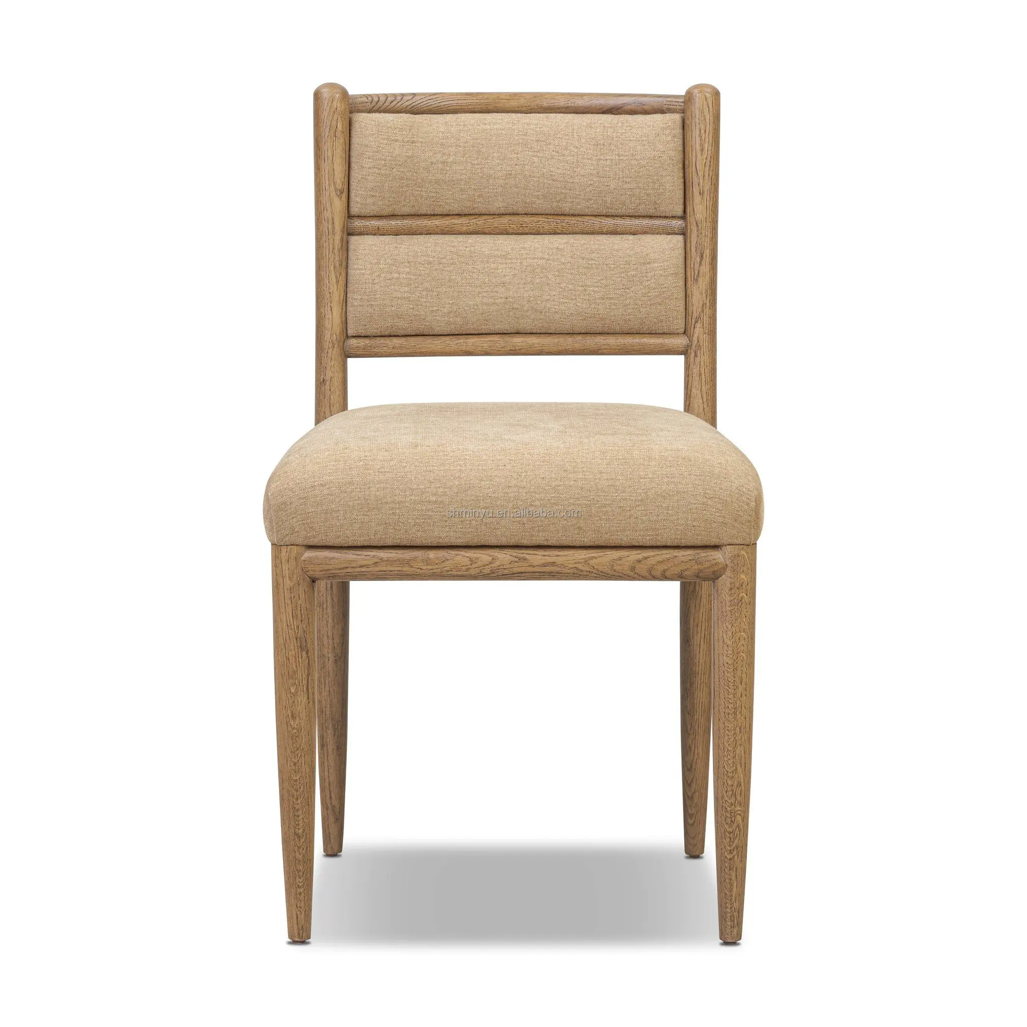 French Style Contemporary Traditional Dining Chairs Solid Oak Wood Frame  Dining Chair for Home and Kitchen Use