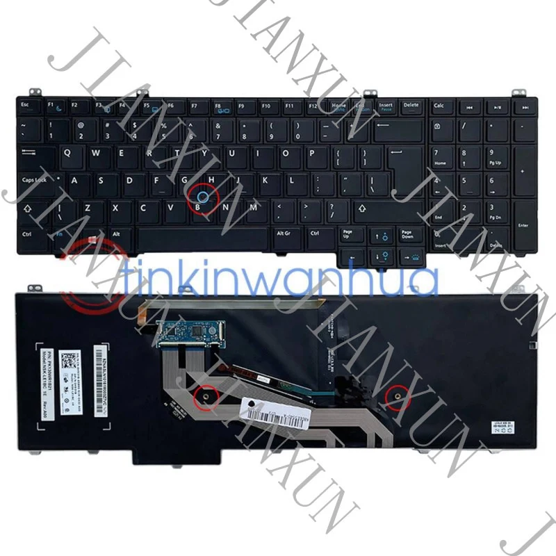 S+Backlit Keyboard For Dell Latitude E5540 15-5000 Series Laptop | Big Enter Key | With Track Point