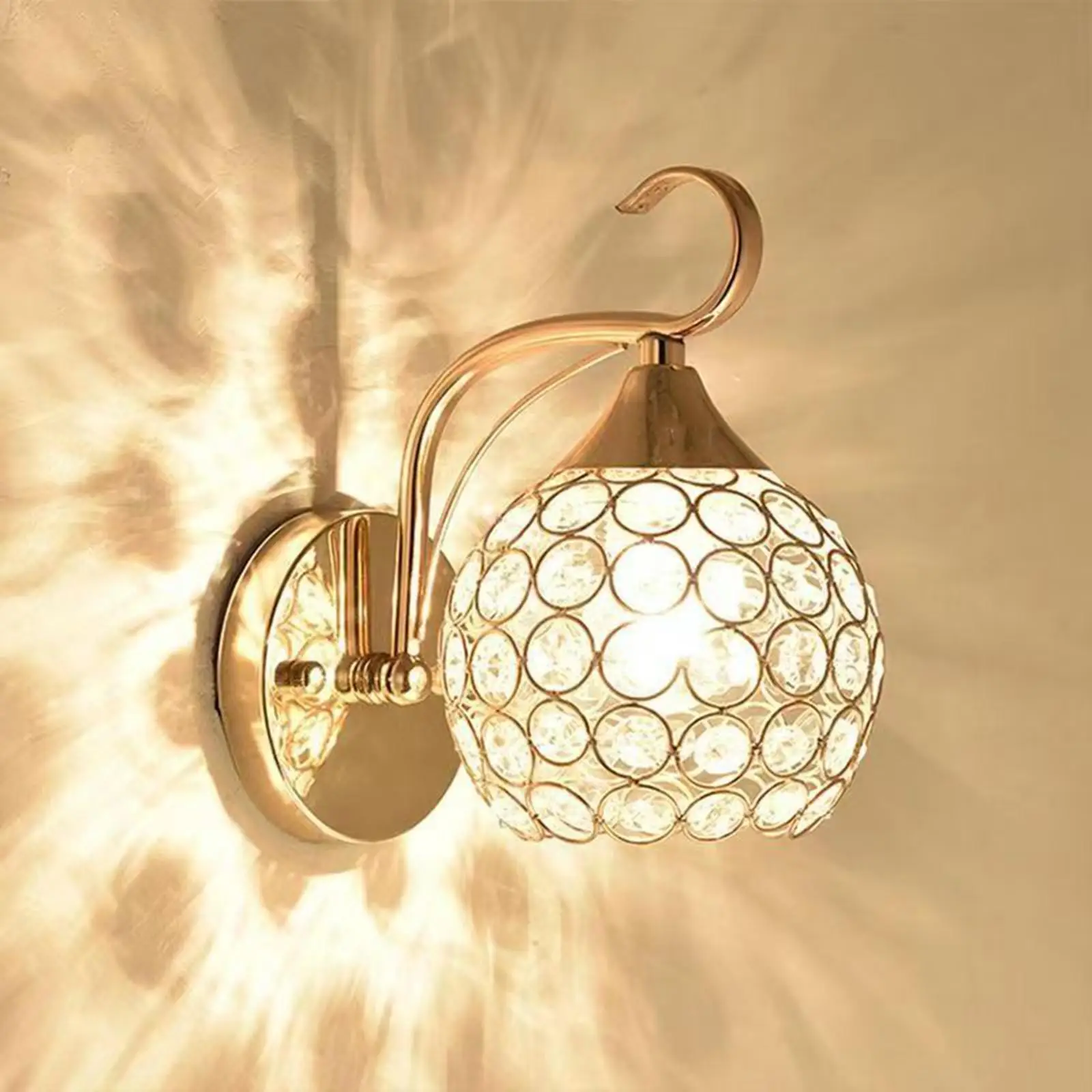 

Vintage Style Wall Lamp Ornament Bedside Lighting Fixture Metal E27 Socket