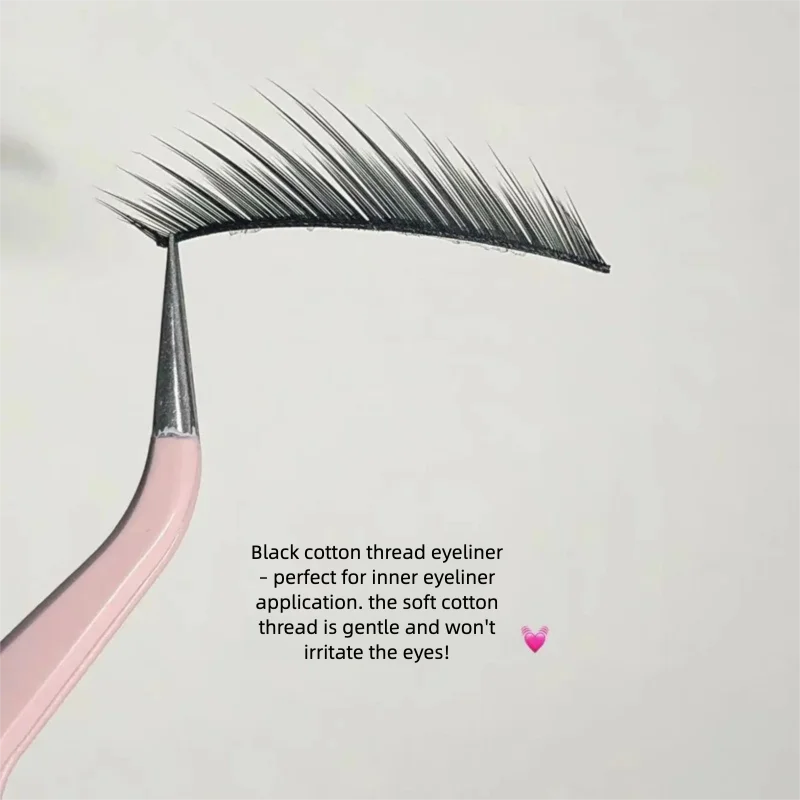 Doudou Dolce Stile di Pesca Stile Antico Inclinato E Inclinato Dritto Stelo Nero di Alta Qualità Intero Ciglia Fox-eye Bellezza