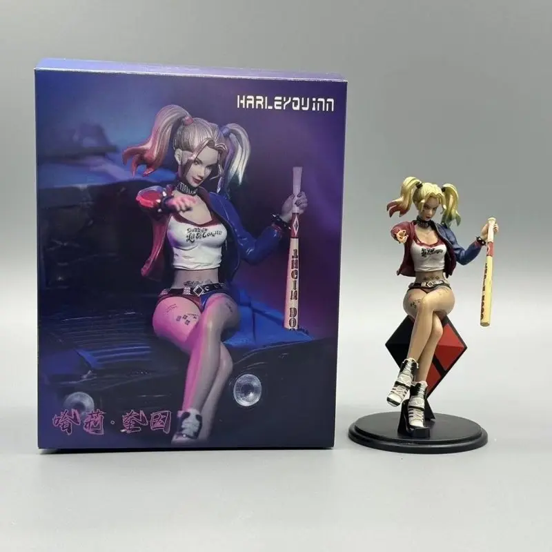 

Фигурка Харли Квинн, модель высокого качества, статуэтка «Девушка-клоун», игрушка, подарок на день рождения для детей