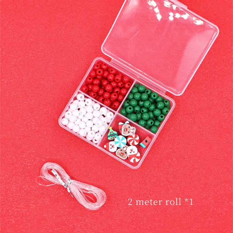 1 Set Multi-Size ABS Pearl Bead And Polymer Clay Beads For DIY Crafts Merry Christmas Gift Sewing Decor