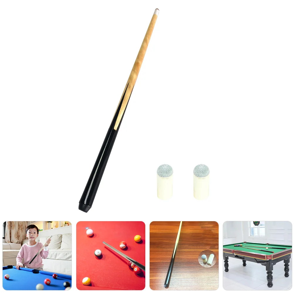 

1 Set Wood Pool Cue Beginner Practice Cue Wooden Pool Cue for Tight Space short billiard cues short cue pool cue