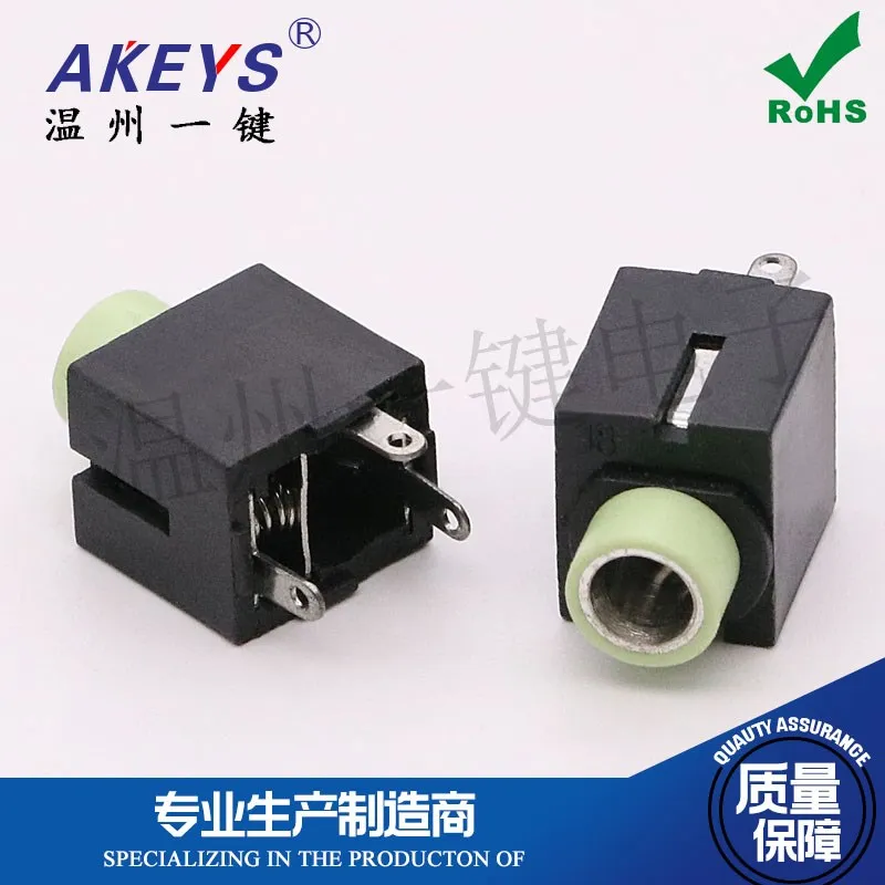 Inner Copper Sleeve 3.5mm Headset Jack Socket Audio Socket PJ-301CN Dual Channel Jack Interface 3 Feet
