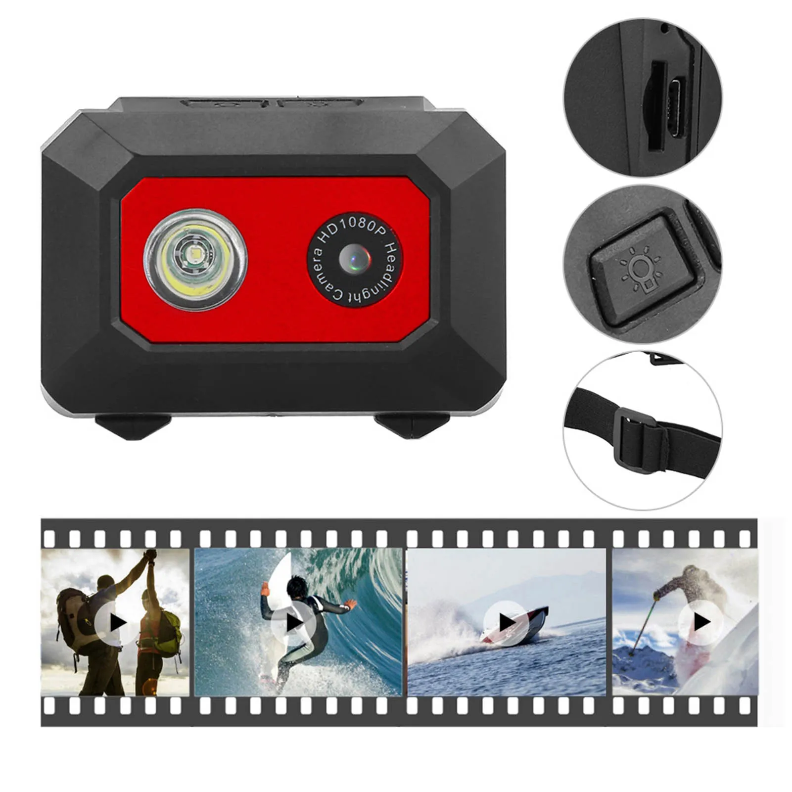 Action Camera Action Video Camera Super HD 1080P DV Sports Camera Head Mounted Action Video Camcorder DVR Recorder Sports Camera