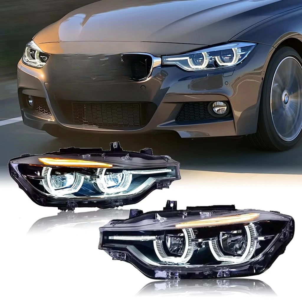 Upgrade F30 LCI LED White Headlights Retrofit Plug and Play for BMW 3 Series F30 F31 F35 2013-2018 Halogen/Xenon Modification