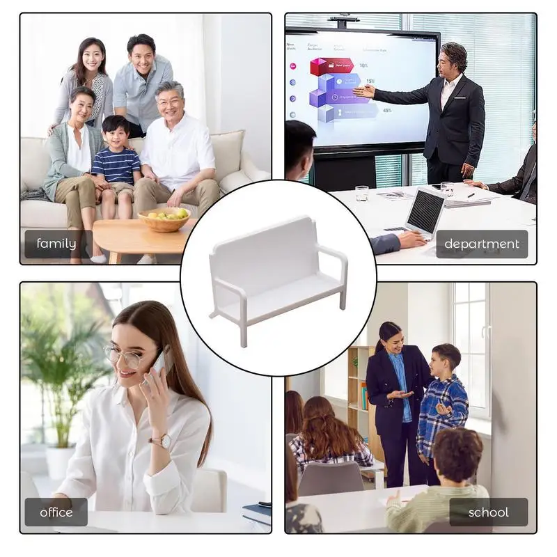 Business Card Display Stand Card Storage Display Case Sofa Shape Desk Card Holder For Exhibition Decorative Plate Metal Card