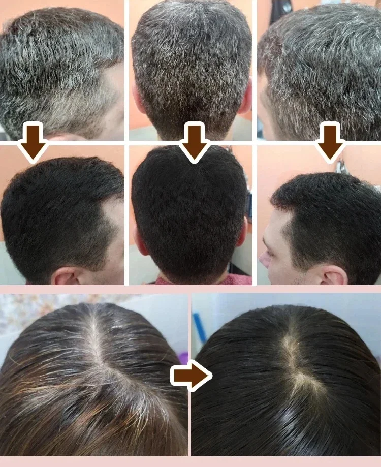 Natürliche Kräuter pflanze Haar färbemittel Shampoo 5 Minuten ändern Haarfarbe nicht reizend Reparatur grau weiß Mode Haarpflege Frauen Männer