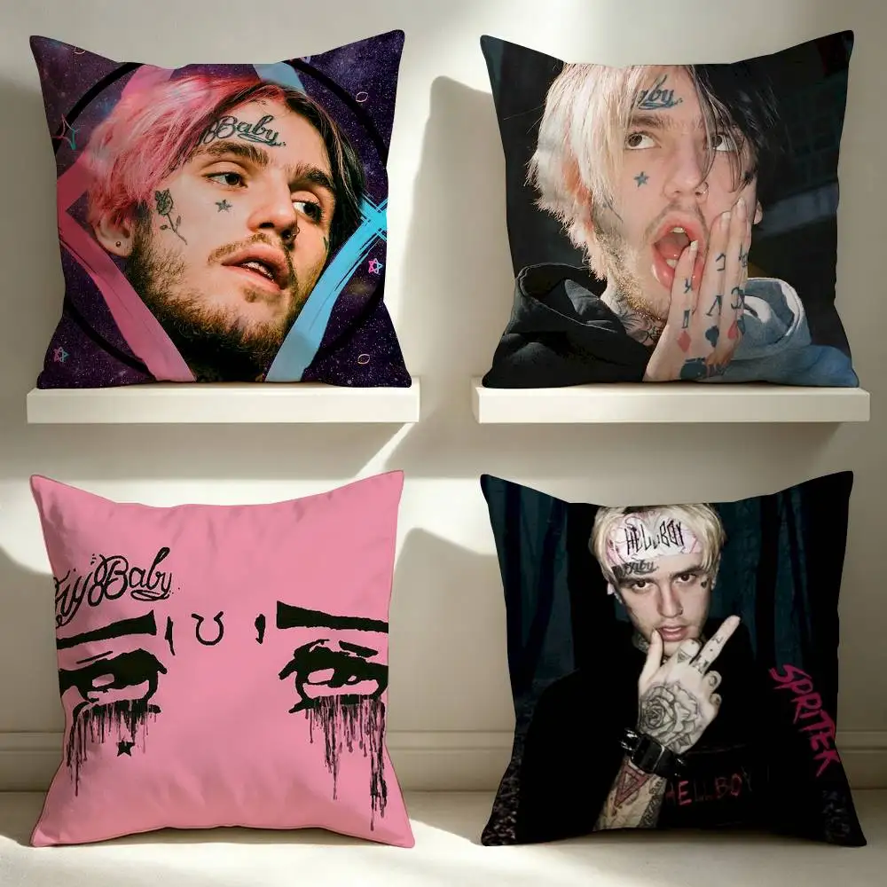 Lil Peep Star Shopping  Double-Sided Printed Cushion Cover Bedroom Bedside Sofa Pillow Case