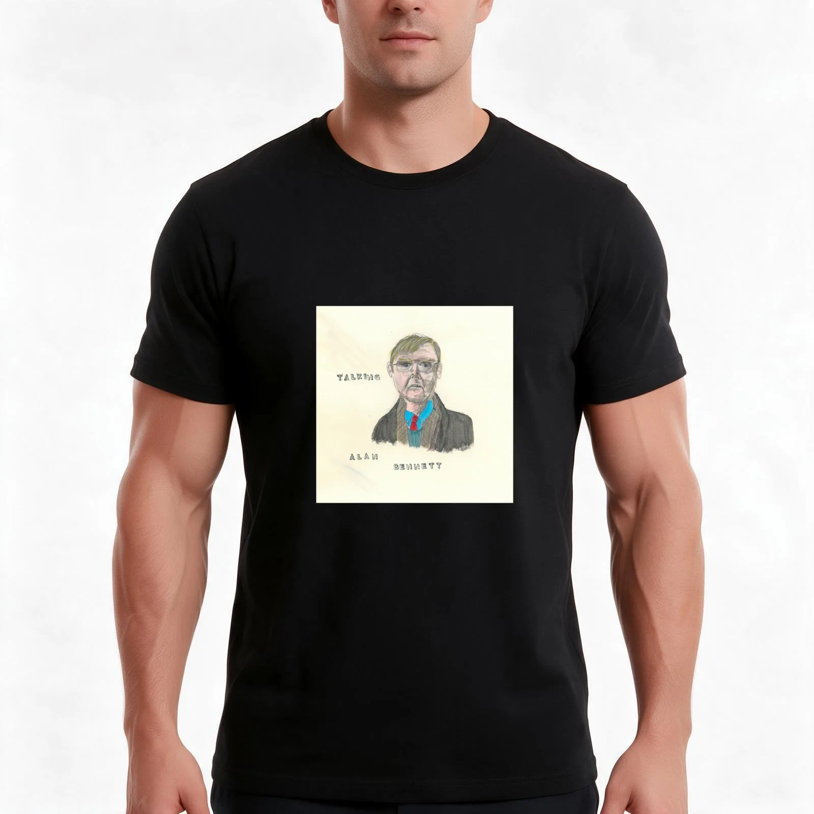 Alan Bennett - Bob Art Models T-Shirt Summer Casual Cotton Tee Oversized Streetwear Tops Vintage Graphic Print 100% Cotton