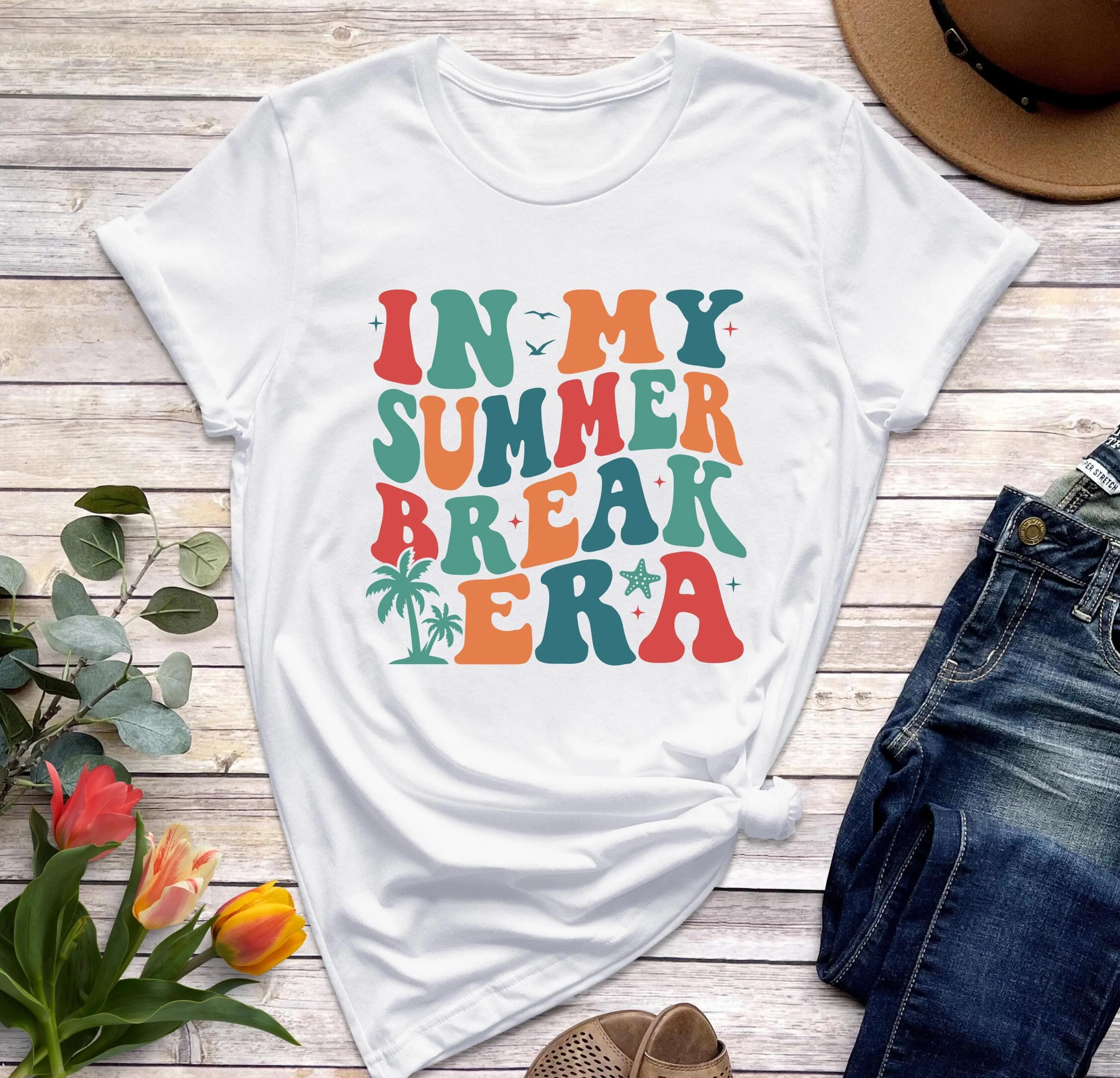 In My Summer Break Era T Shirt School Holiday Semester Teacher End Of Year