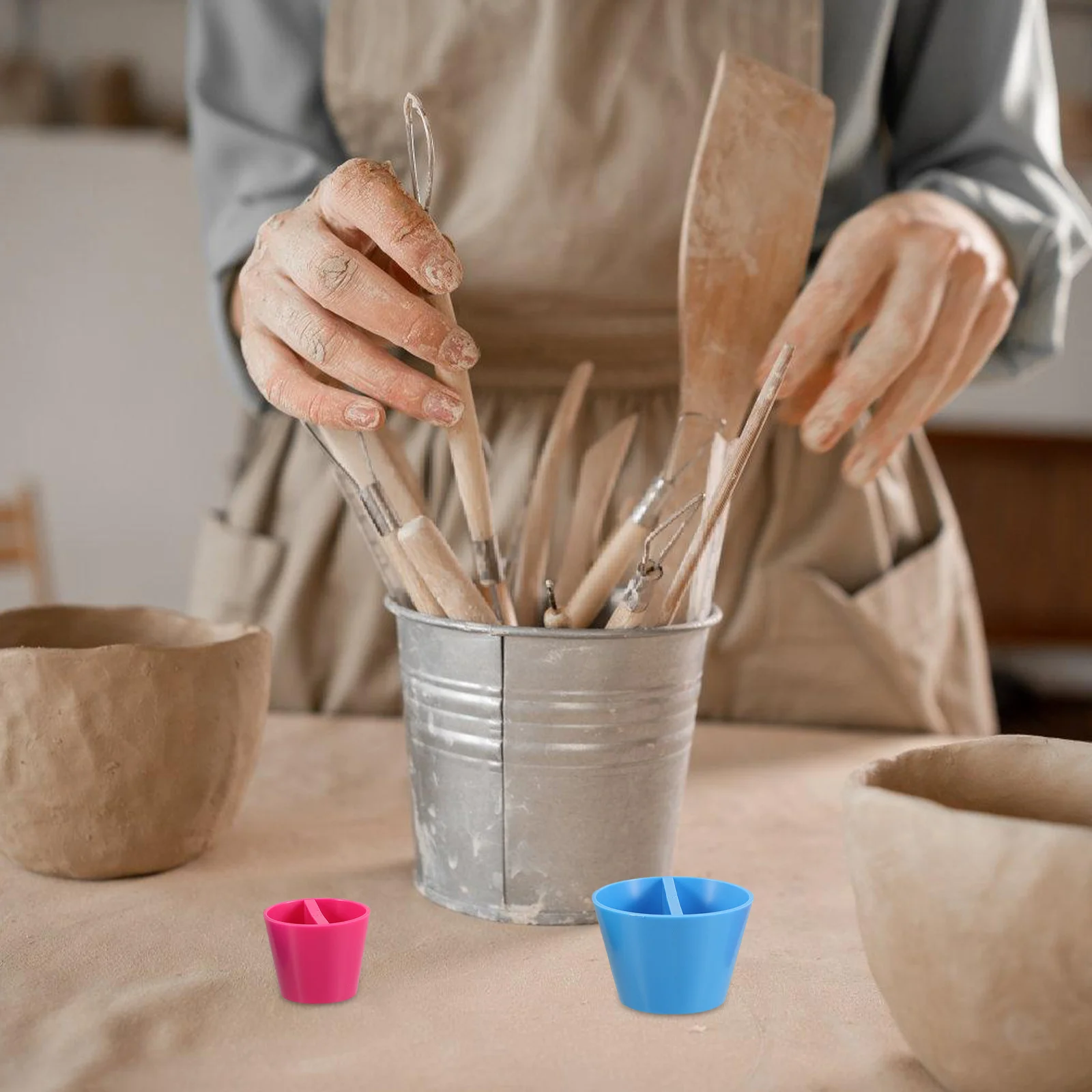 

3Pcs Pottery Rim Cone Plastic Pots Ceramic Clay Shaping Tool Durable for DIY Vase Mug Cup Craft Crafts Pottery Rim Cone