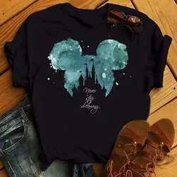 Disney Mickey Minnie Mouse T Shirt Fashion Women New Harajuku Ulzzang T Shirt Female T Shirts Summer Short Sleeves Woman Clothes