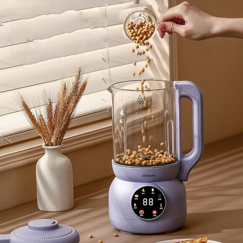 1000ML Electric Soybean Milk Machine Automatic Intelligent Food Blender Fruit Juicer Water Boiling Kettle Rice Paste Maker 220V