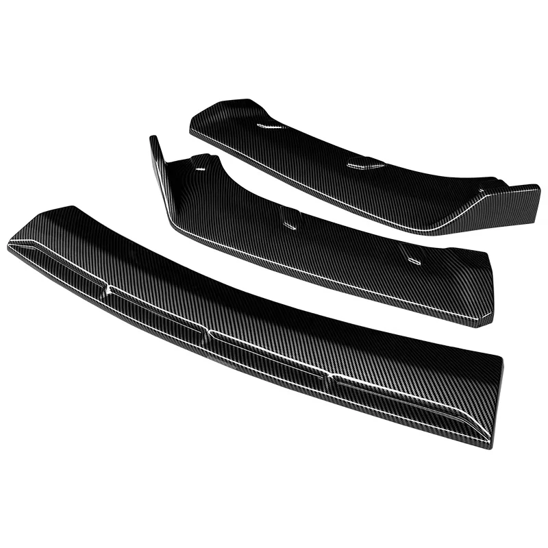 For Infiniti G25 G37 G37 Front Bumper Lip Diffuser Splitter Bodykit 3Pcs/Set Matt Glossy Black Carbon Color Accessories
