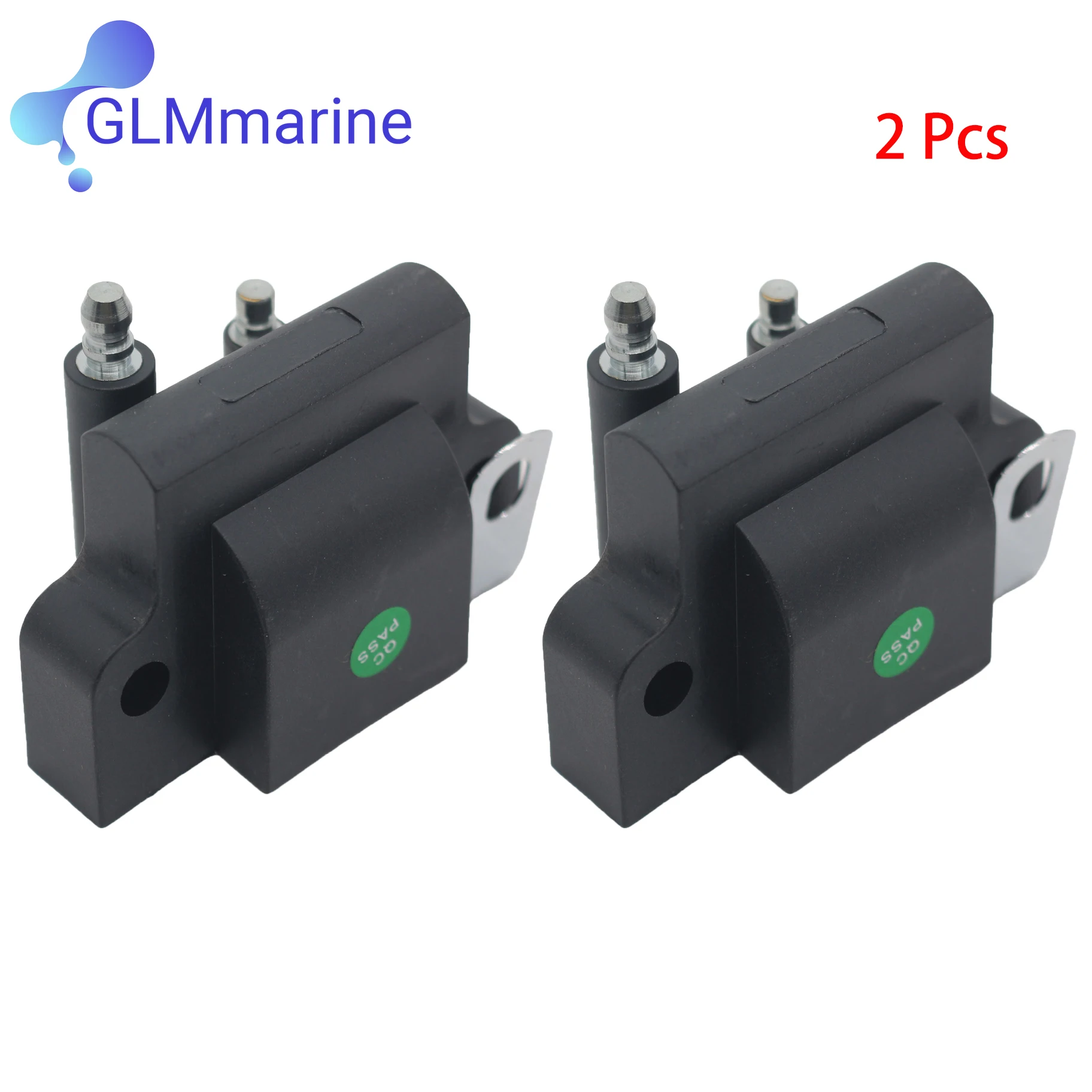 2 Pcs for Johnson Evinrude Ignition Coil Assy 4-300HP Outboard Motor Replaces 0582508 0777661 582508 777661 18-5179