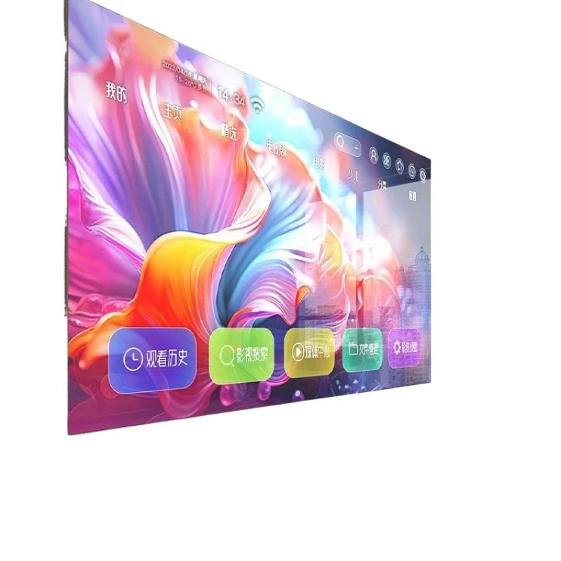 Frameless 100 inch TV 110 120 network WIFI75 voice 85 high definition 4k65 LCD full large screen