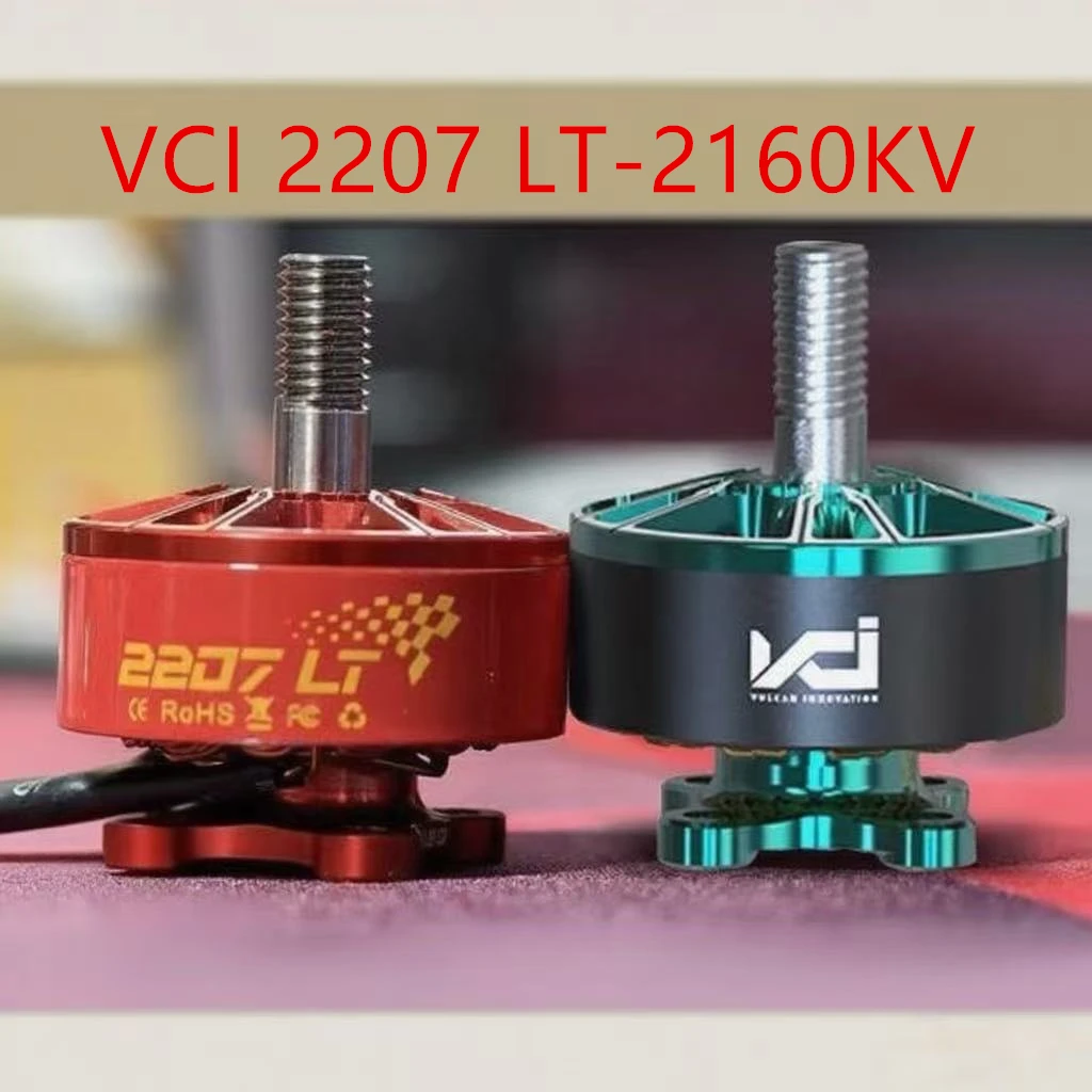 

HOT 4Pcs VCI Vulcan 2207 LT 2160KV FAI World Champion Motor Green Red Low Energy Consumption 14524RPM 24V Drone Racing Motor