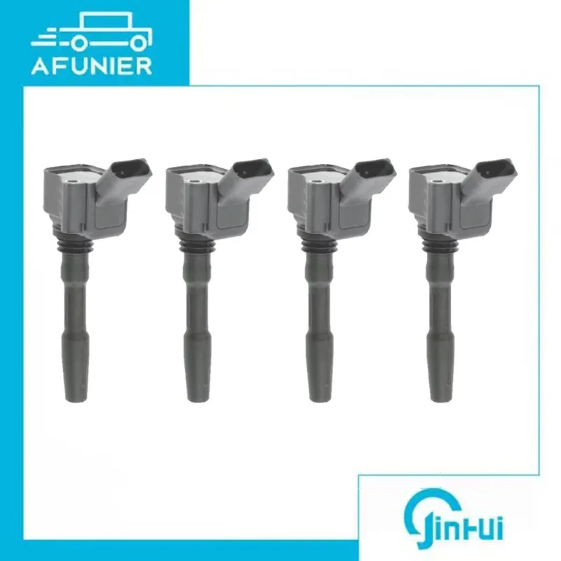 4Pcs Ignition Coil For Audi A1 A3 S3 Q3 TT VW Golf Passat B8 Seat Skoda 1.8/2.0TFSI OE No.:06H905110H,06J905110G