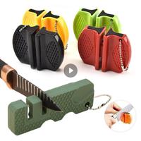 Ceramic Multipurpose Keychain Whetstone Carbide Knife Pocket Diamond Tool Scissor Sharpen Fish Sharpener For Kitchen Accessories