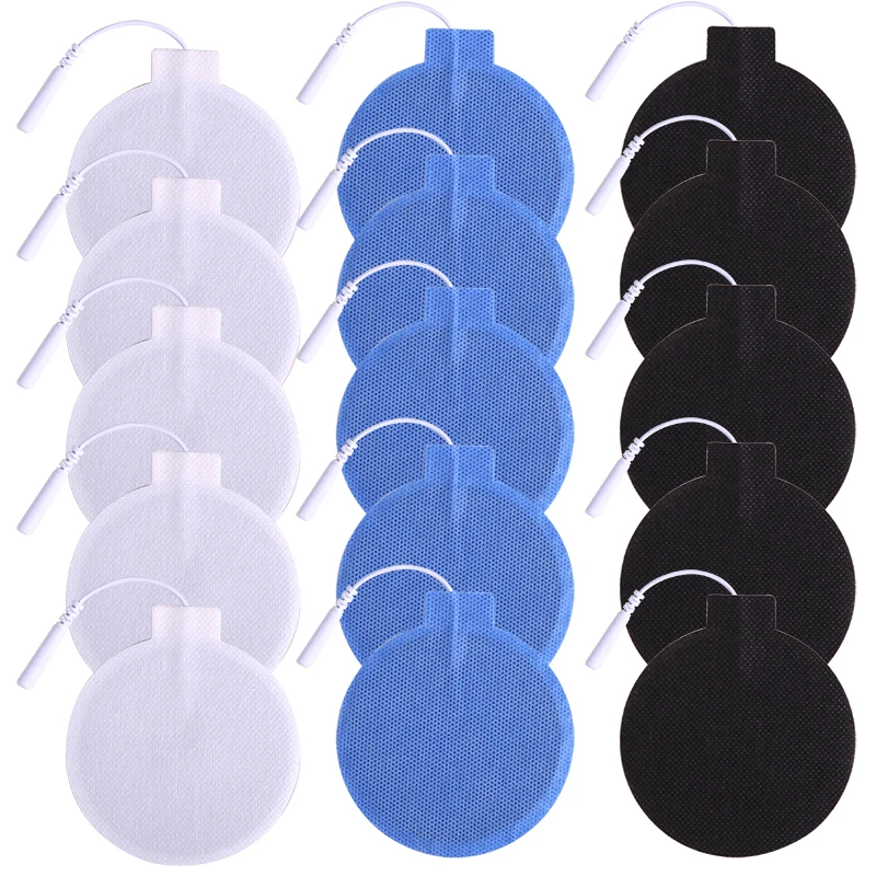 

8.5cm Round Electrode Pads for Tens Acupuncture Gel Pads for Pulse Massager Sticker Adhesive Replacement Patch Muscle Stimulato