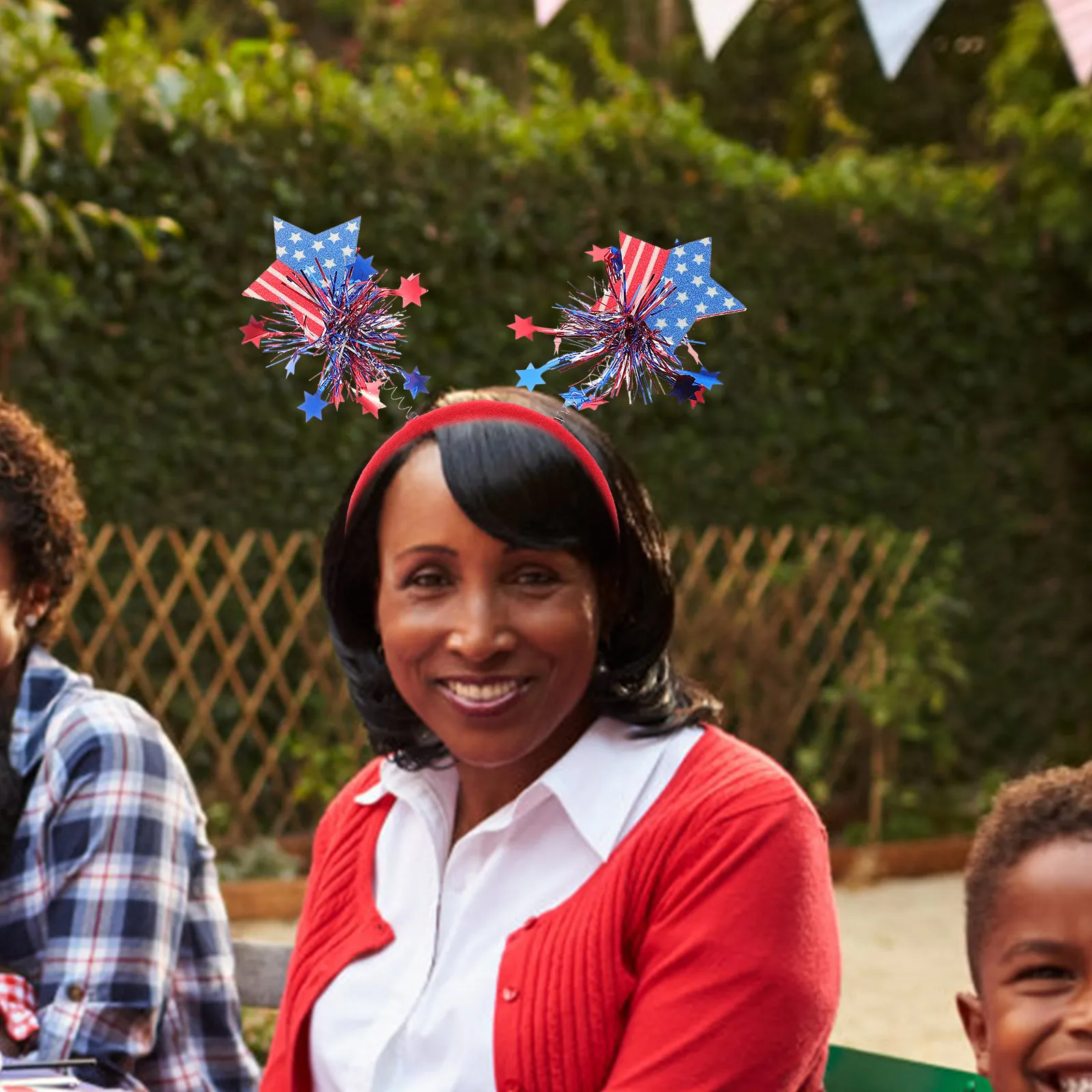 

3pcs Flag Hairbands 4Th Of July Headbands For Kids Independence Day Party Accessories Cosplay Headdress Patriotic Decorations