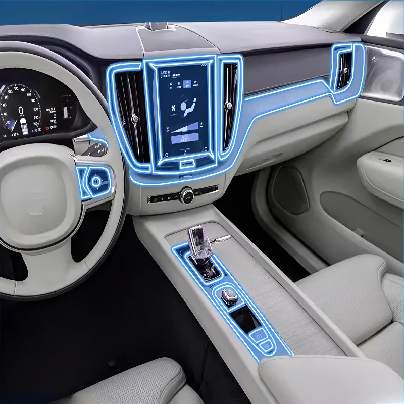 For Volvo XC60 2026 Dashboard Multimedia Navigation Transparent Anti-Scratch Protection Film Modification