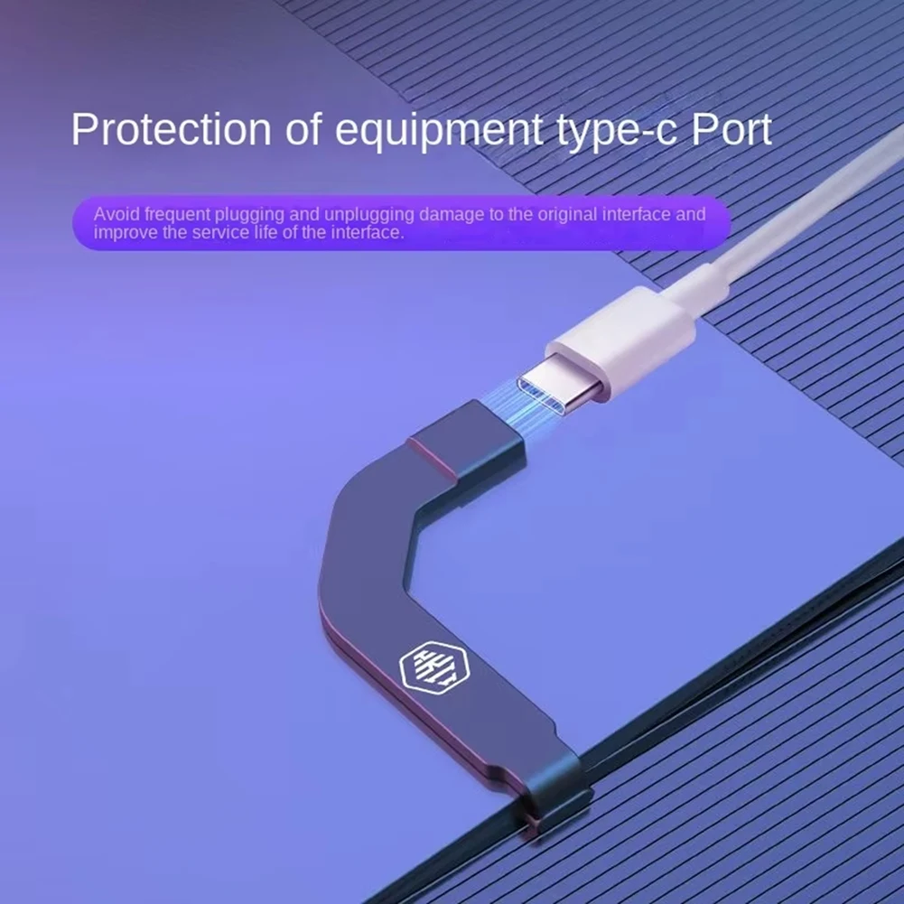 SMIEA Adattatore per porta di ricarica con connettore universale di tipo C La ricarica rapida non influisce il gioco per il telefono abilitato di tipo C