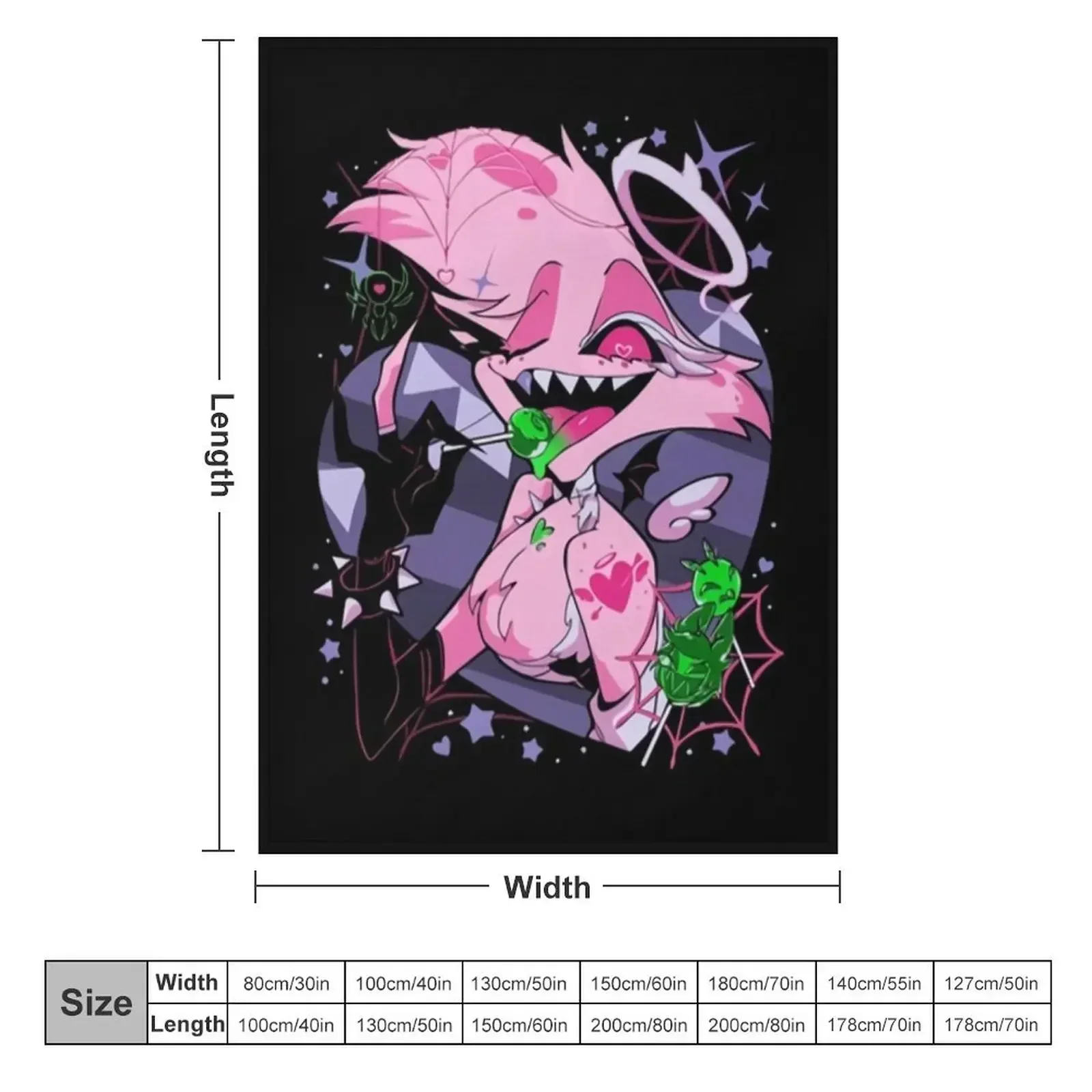 Angel Dusts Tricks and Treats Throw Blanket Decorative Sofa Warm Sofa Throw Soft Big Blankets