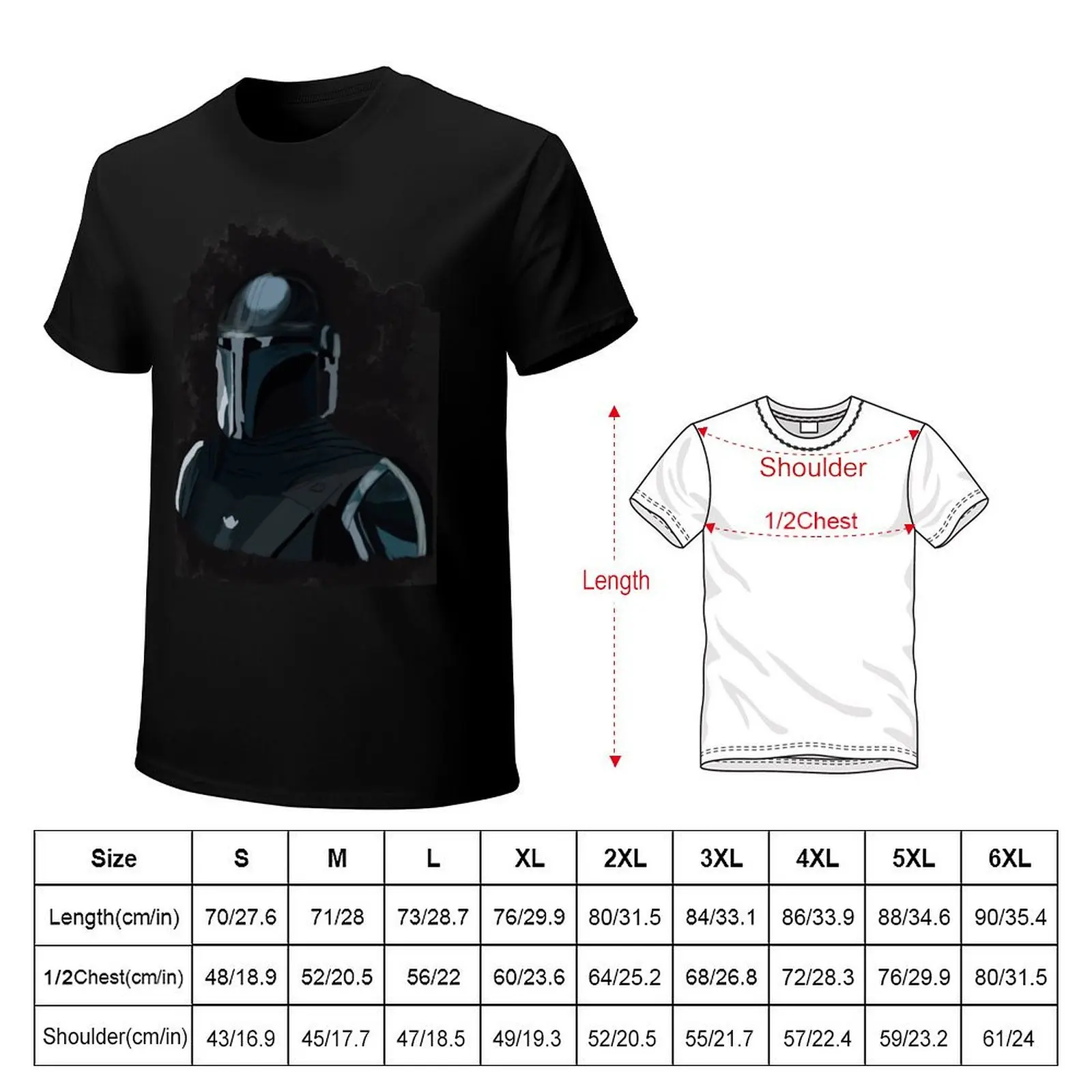 Poster Mando Watercolor Design T-shirt plus size tops plus sizes mens graphic t-shirts big and tall