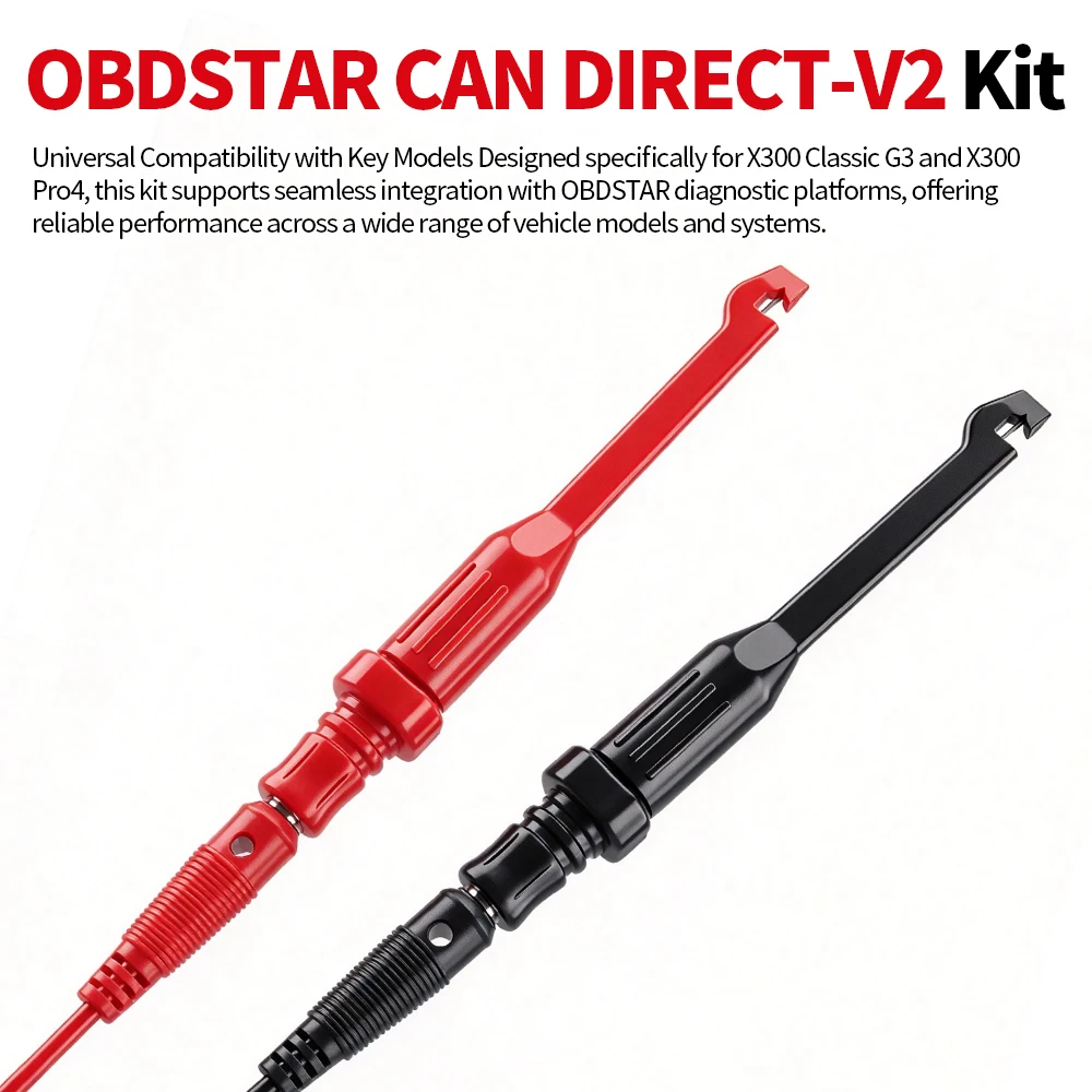 OBDSTAR CAN DIRECT-V2 Kit for X300 Classic G3 X300 Pro4 Direct CAN Bus Access Cable Proximity Key Programming CAN Frame Tool