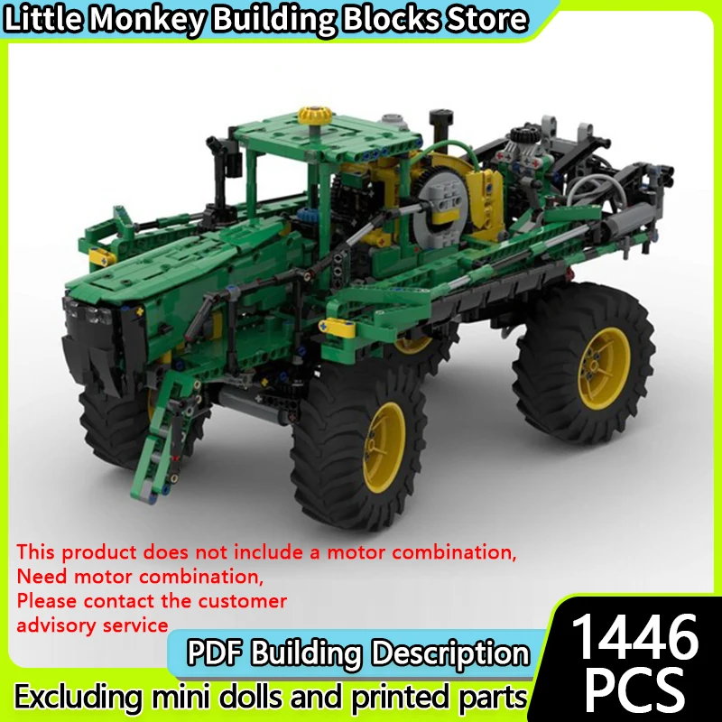 

Конструктор City Car Model MOC: Классический самоходный опрыскиватель, модульная технология, детские праздничные подарки, набор для сборки игрушек