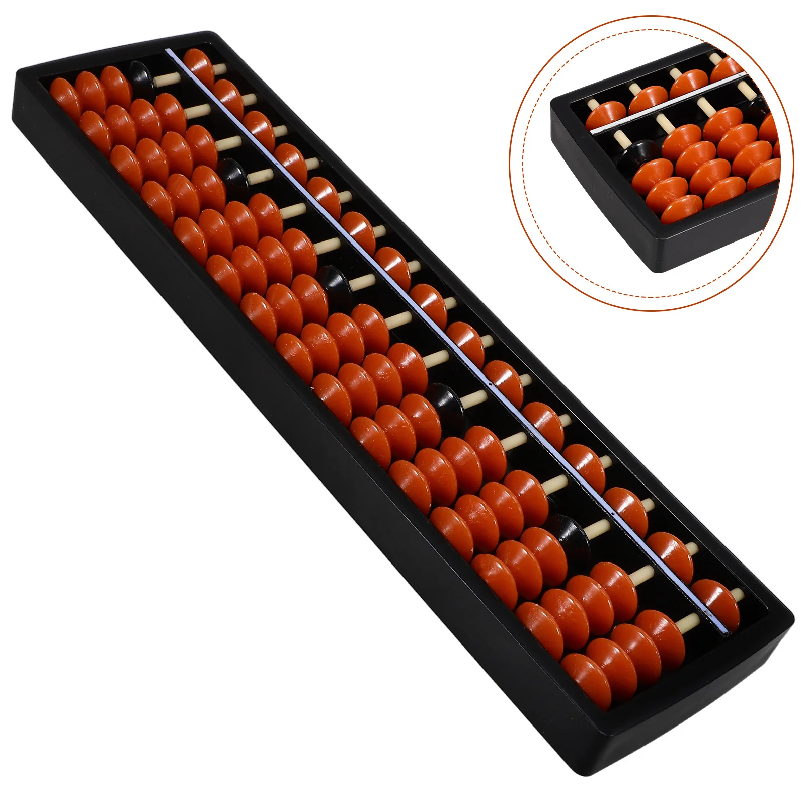 

Vintage Abacus Professional Children 15 -Beads Chinese Style Learning Tool Arithmetic Counting Calculator