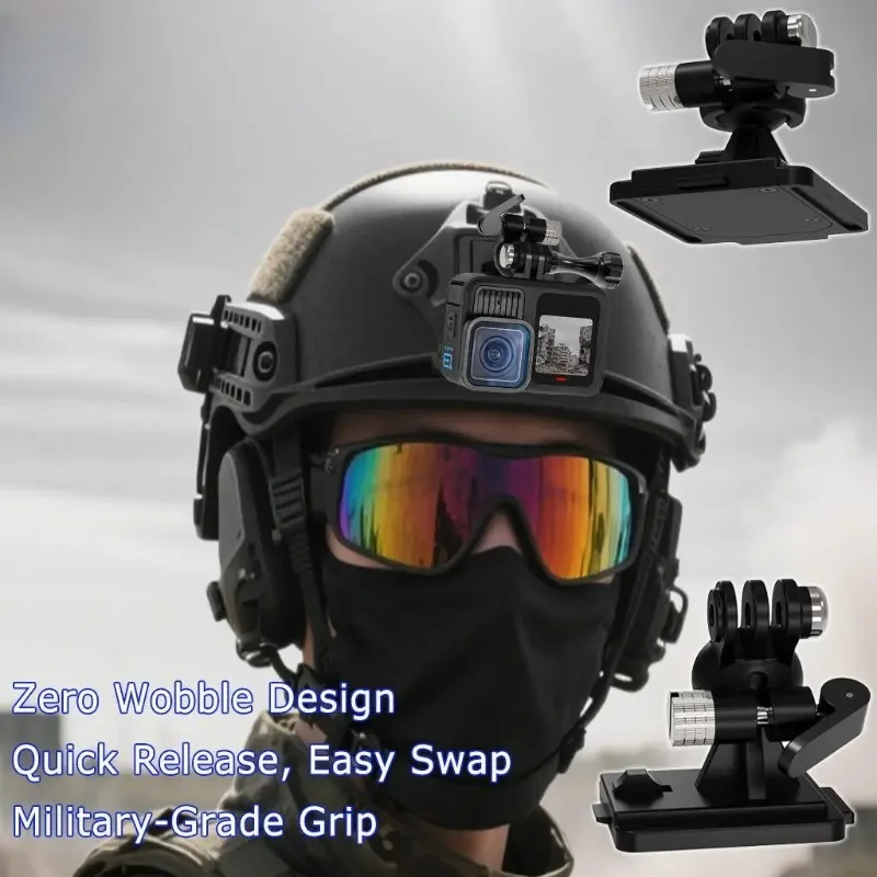 

Plastic Helmet Fix Mount Base Holder Adapter Quick Release for Gopro Hero 13 12 11 10 Motorcycle Riding Action Camera Accessory