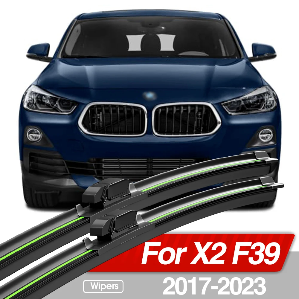 For BMW X2 F39 2017-2023 Front Windshield Wiper Blades 2pcs Windscreen Window Accessories 2018 2019 2020 2021 2022