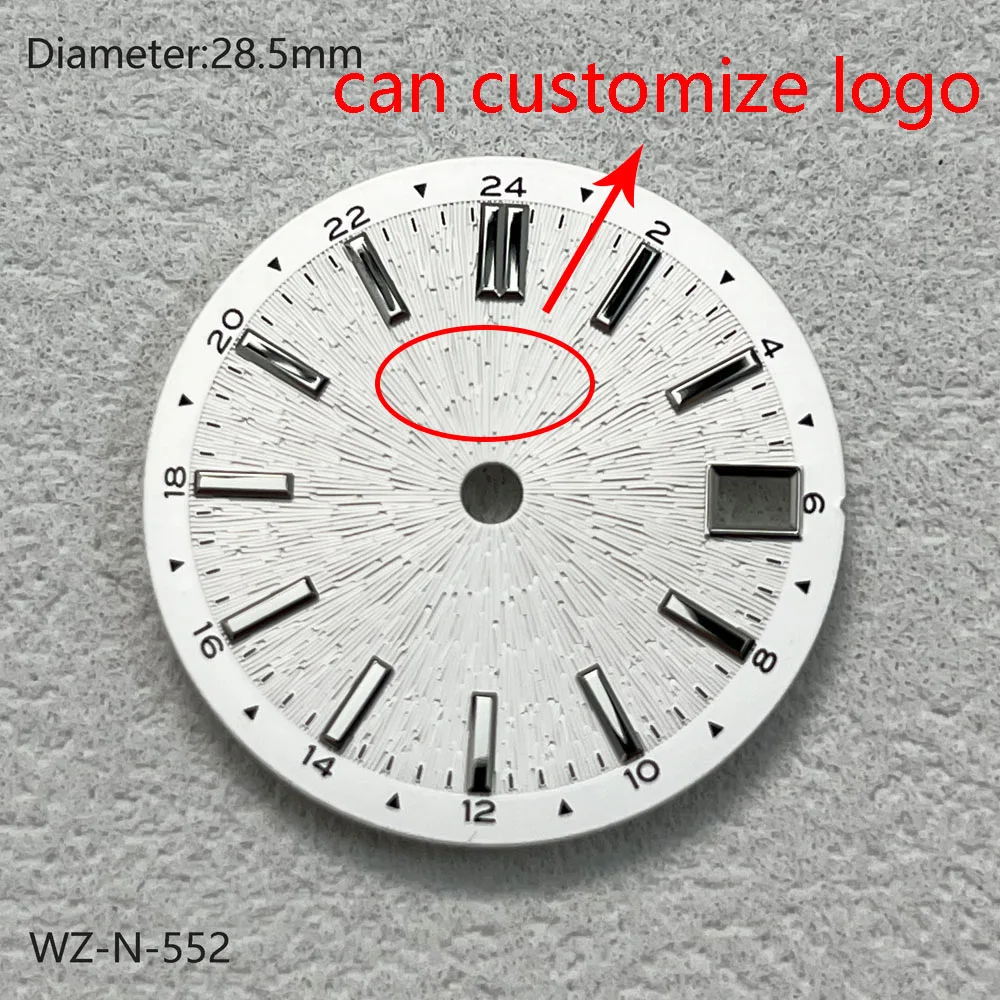 28.5 ミリメートル NH34 ダイヤルラジアルヴィンテージ GMT ダイヤル日本 NH34/NH35 自動機械式ムーブメント watchmods はロゴをカスタマイズできます