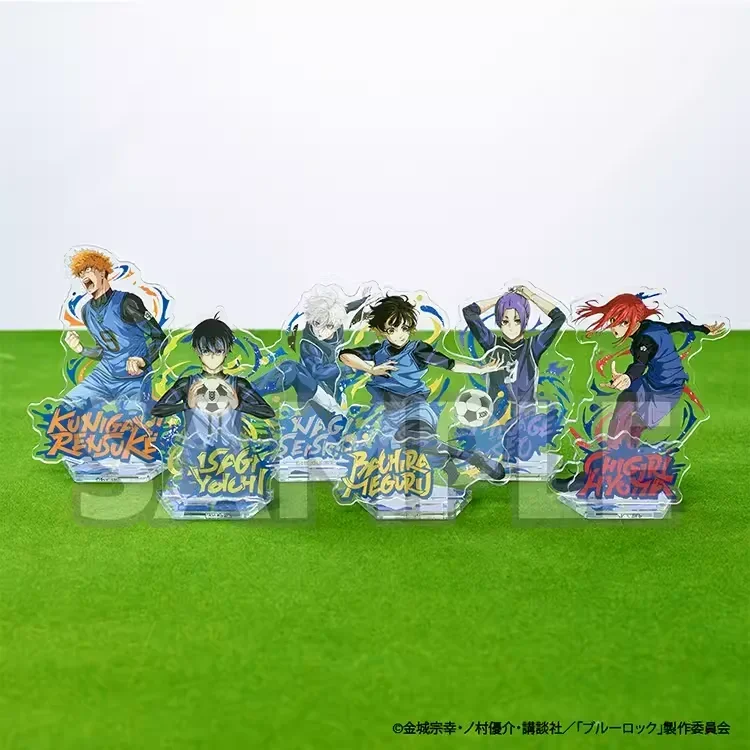 10CM Anime BLUE LOCK Bachira Meguru Chigiri Hyoma Isagi Yoichi Nagi Seishiro Mikage Reo Cosplay Acrylic Standing Sign Xmas Gift