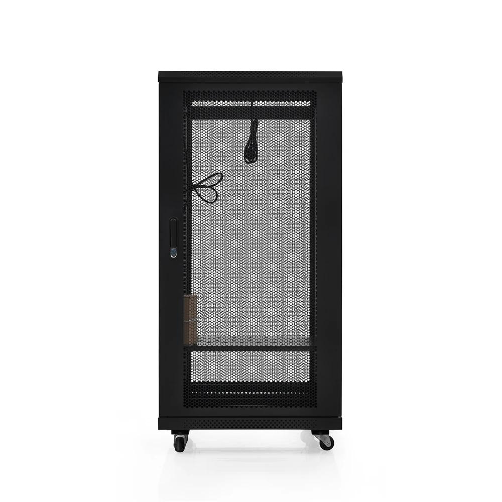 

Data Cabinet 600*1000mm Floor Standing Server Rack 19 Inch Network Rack Cabinet with Glass Door Stock