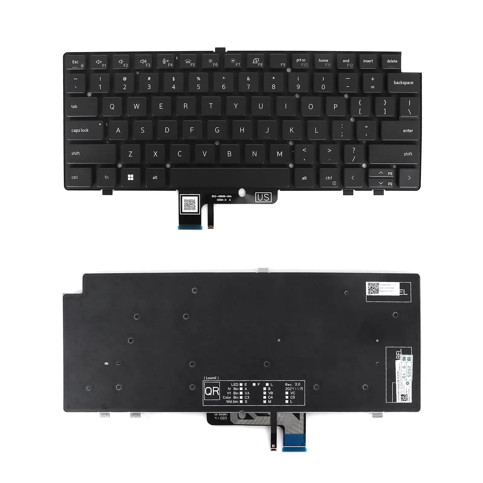 US Laptop Keyboard for DELL Latitude 7440 7450 7640 7650 with Backlit