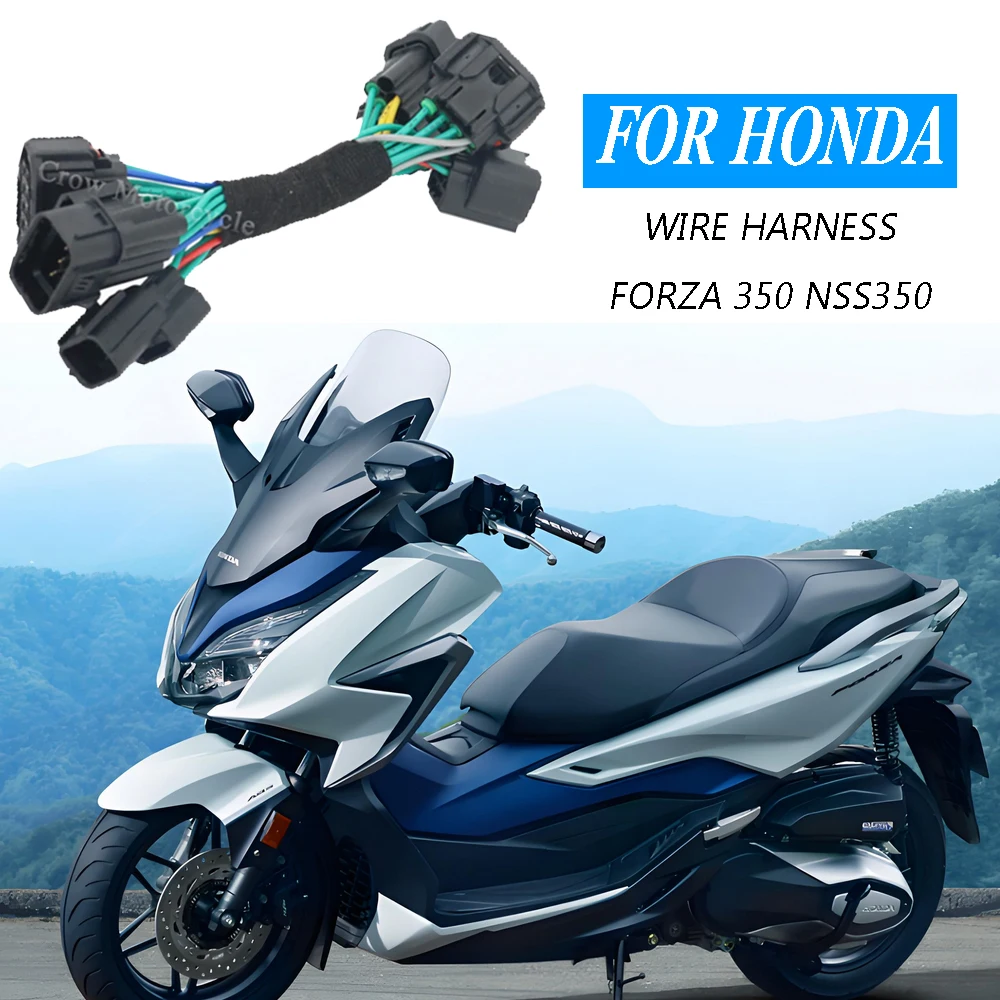 

Для Honda Ford 350 NSS350 аксессуары для мотоциклов предупреждение о опасности фонарик Порт двойной мигающий сверхъяркий неразрушительный проводка Harne