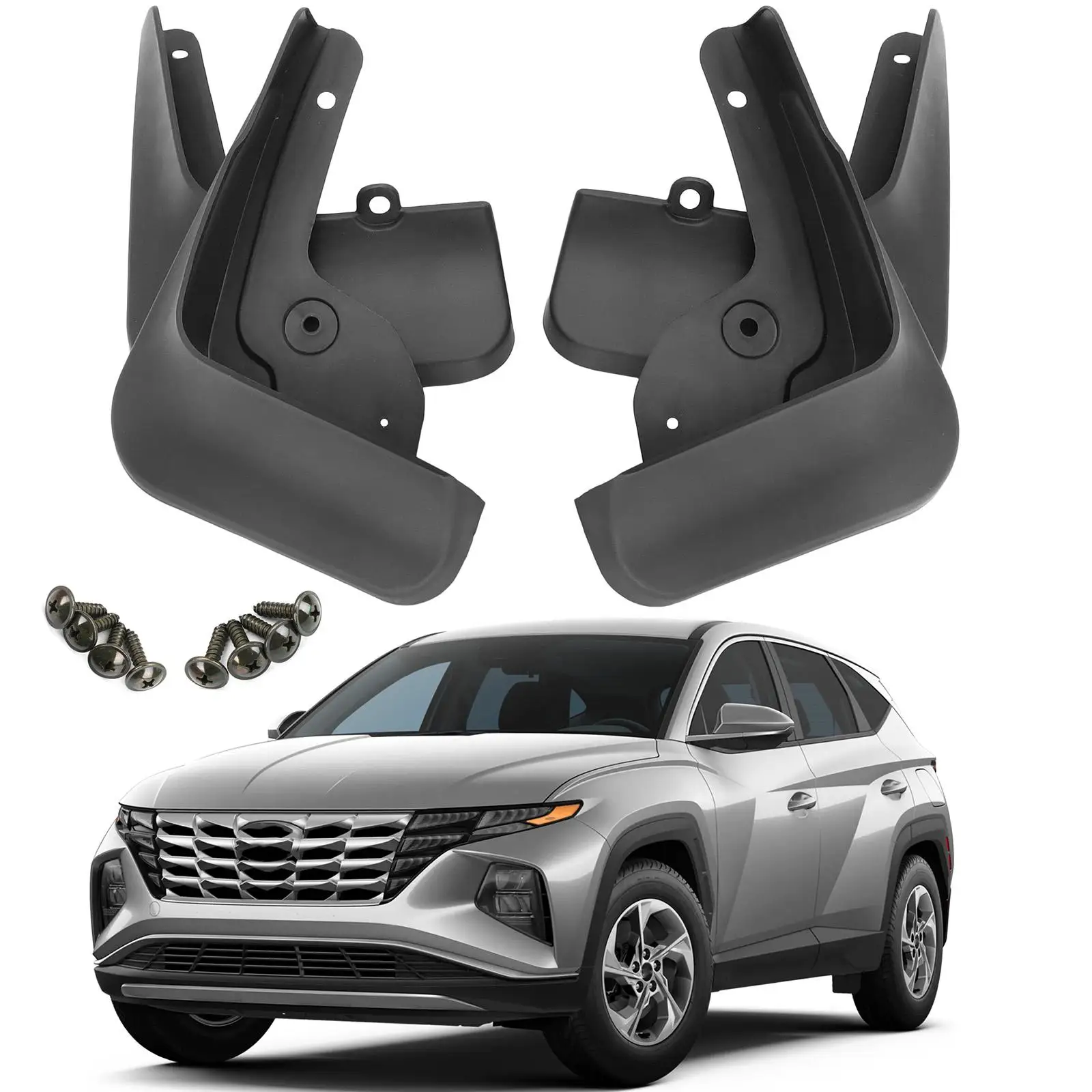 

For Hyundai Tucson NX4 2021 2022 2023 Mudguards Car Accessories Front Rear Mudflaps Protectors Scuff Plate Auto Splash Fender