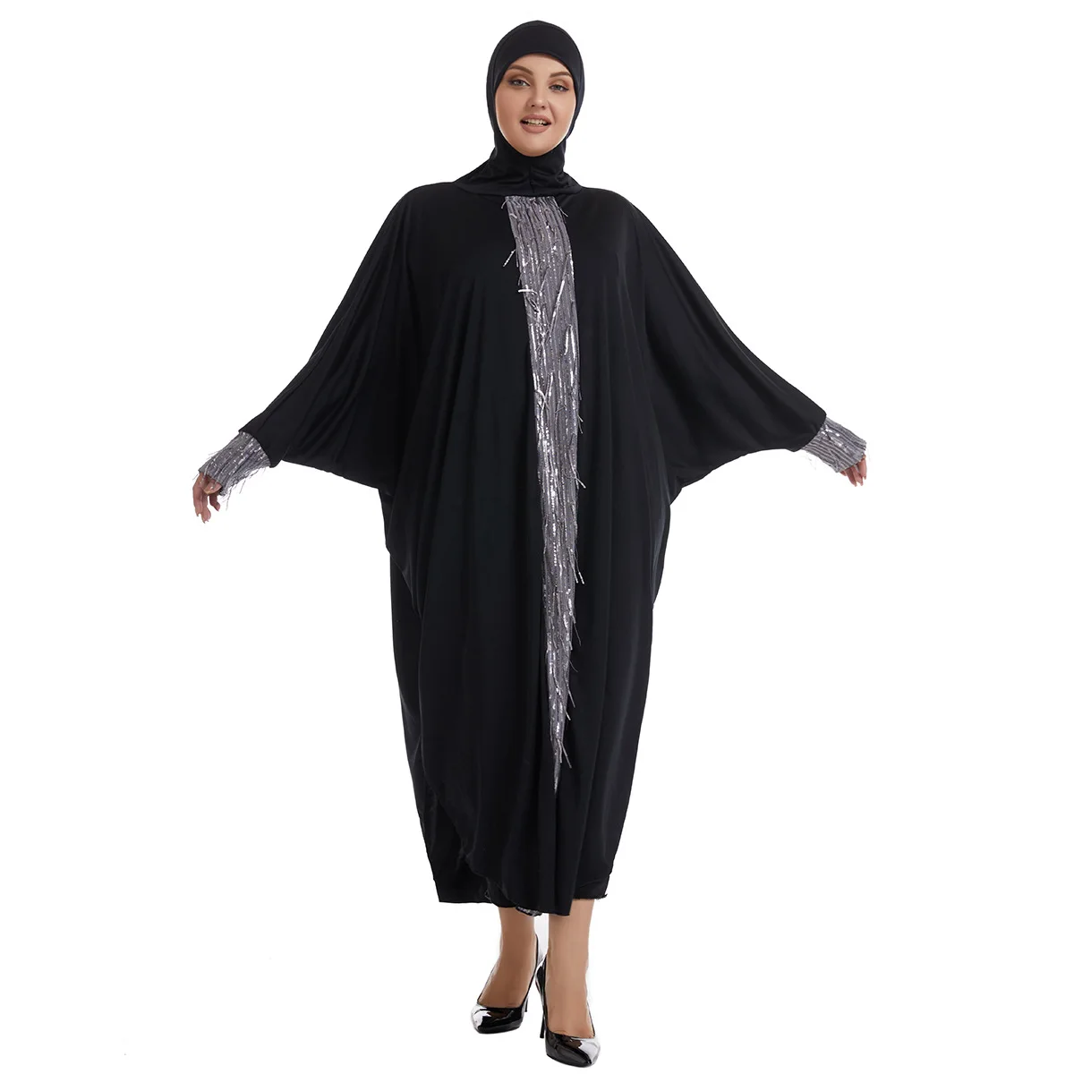 Muslim Women Prayer Garment Hooded Abaya Overhead Dress Kaftan Islam Caftan Khimar Niqab Arabic Robe Eid Ramadan Burqa Djellaba