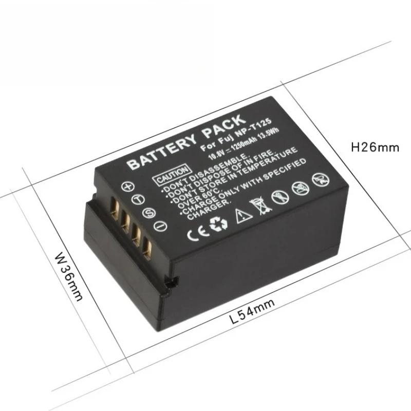 ل Fujifilm NP-T125 1250mAh متوافق مع X-T4 X-T3 X-T30 X-T30II X-S10 X-E4 Instax Mini Evo بطارية الكاميرا الهجينة