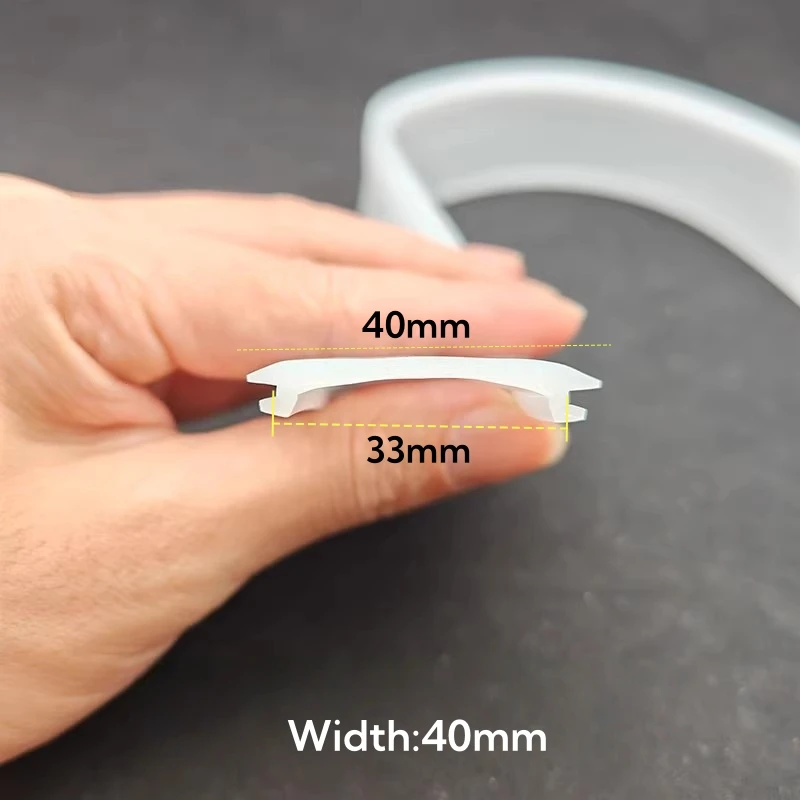 khelse Flexible LED Aluminum Channel Silicone Diffuser 1-10 m Milky White 6