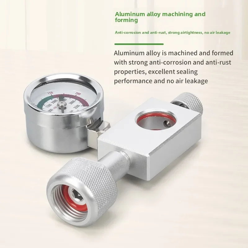 Durable CO2 Quick Connect Inflation Valve Gas Cylinder Refit Fitting for Home Sparkling Water Machine