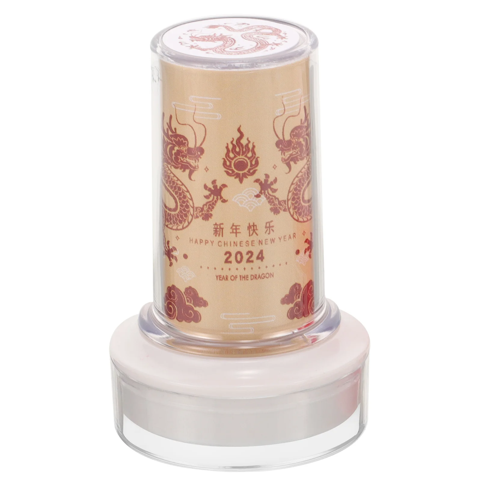 

1Set Dragon Year Decorative Scrapbook Stamp Chinese Style Plastic Stamper for DIY Journal Hand Account Craft Supplies