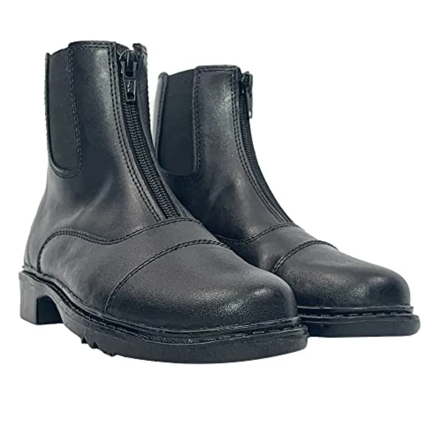 

Perfect Front Zip Paddock Boot for Black Leather Easy Access Design